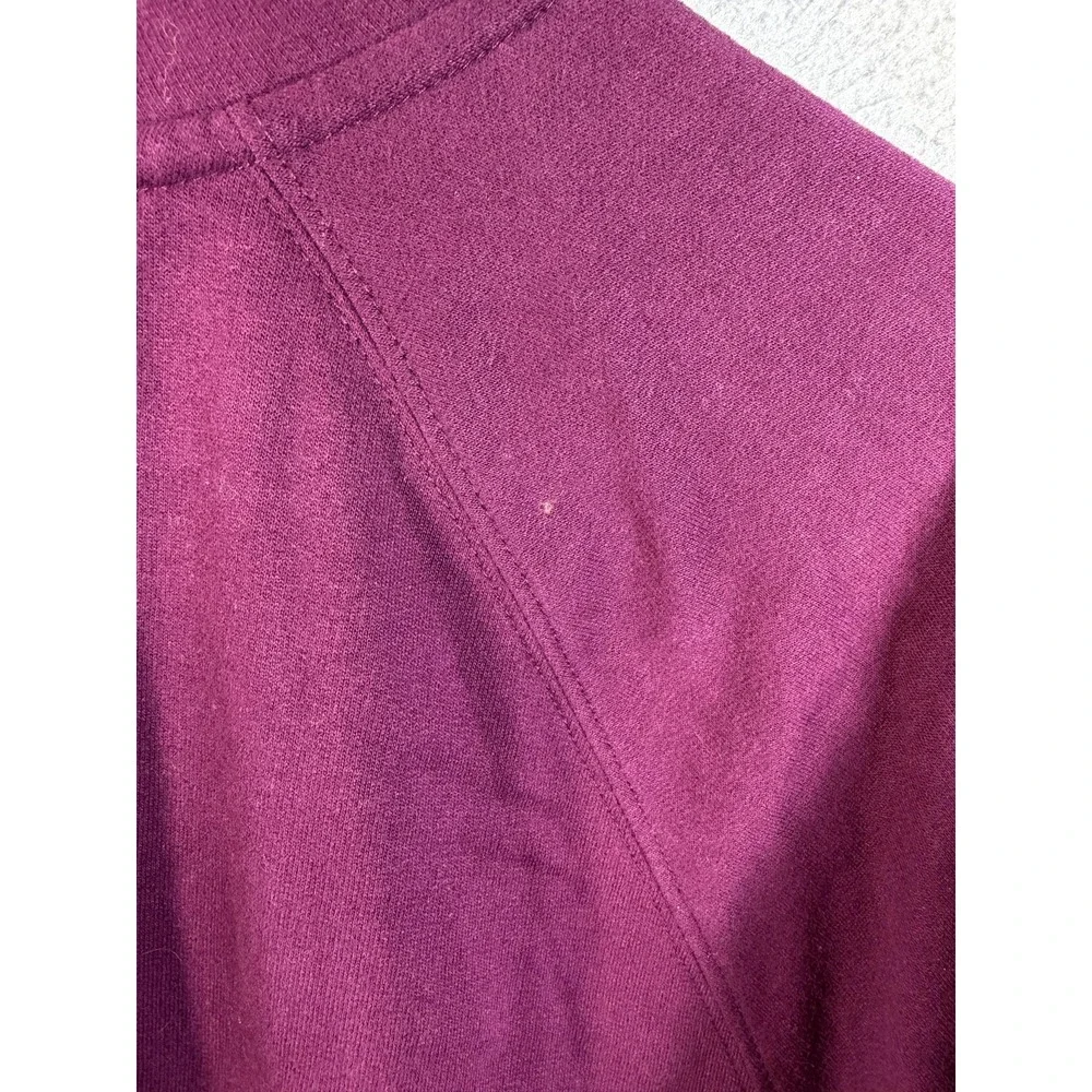 Gap Hoodie Women's Large Purple Full Zip Fleece Hooded Graphic Logo Sweatshirt